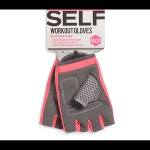 Salmon Pink SELF Workout Gloves